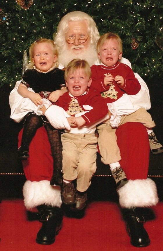 Kids with SAnta