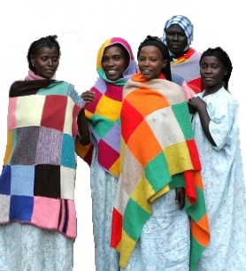 Patients in front of main ward