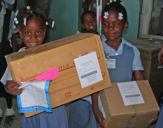 girl with box without logo