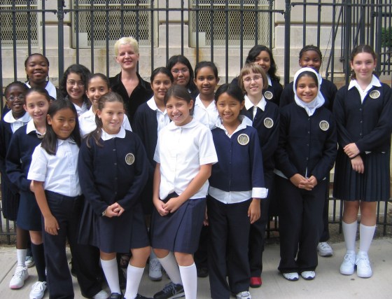 1st Day 06-07- students with principal