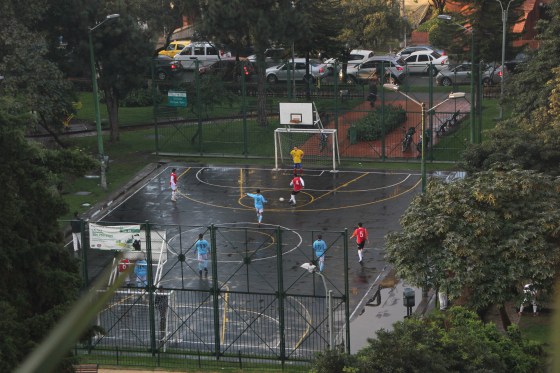 Every park is an ersatz  soccer pitch